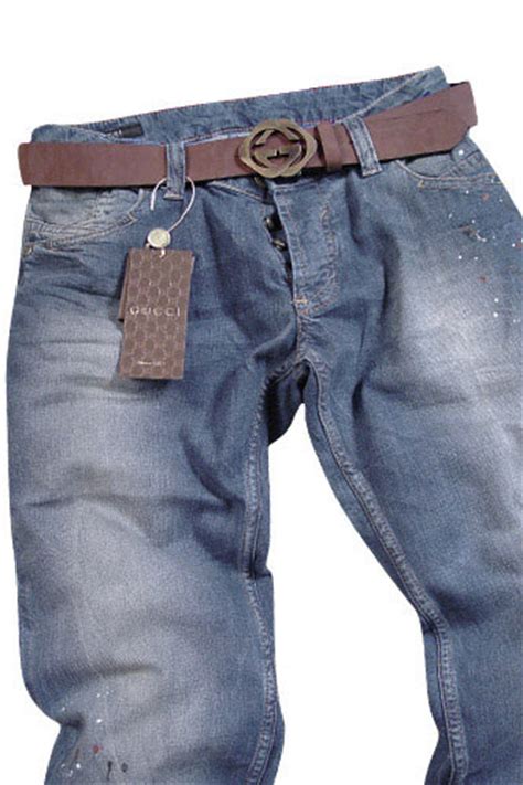 Mens Designer Clothes Gucci Mens Jeans With Belt 52