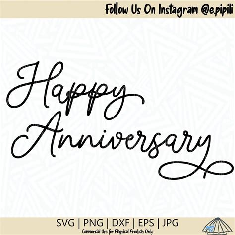 Happy Anniversary Svg Anniversary Svg Word Art Svg Sayings Svg Quote