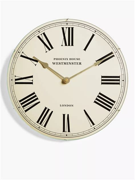 John Lewis Anyday Domed Roman Numeral Wall Clock 40cm Cream
