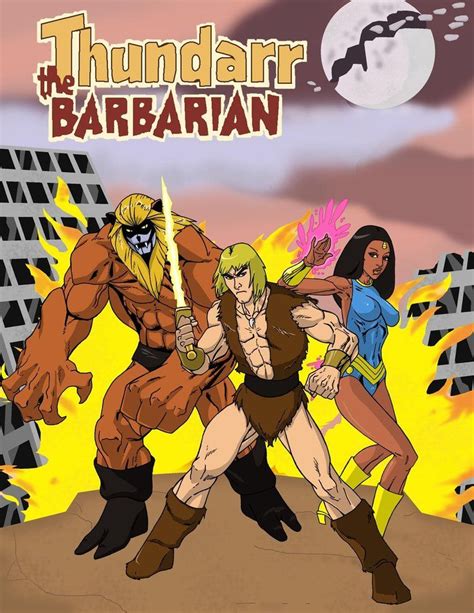 Thundarr The Barbarian With Ariel And Ookla The Mok Classic Cartoon Characters Comic Books