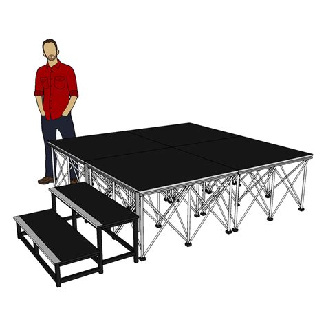 2m X 2m Portable Stage Platforms With 60cm Risers Stage Concepts