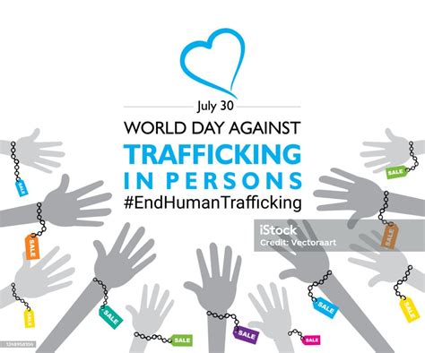 World Day Against Trafficking In Persons Stock Illustration Download