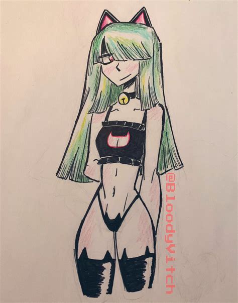 Rule 34 Big Ass Cami Fnafhs Fnafhs Fnafhs Z3ro Green Hair Red Eyes Small Breasts Sole Female