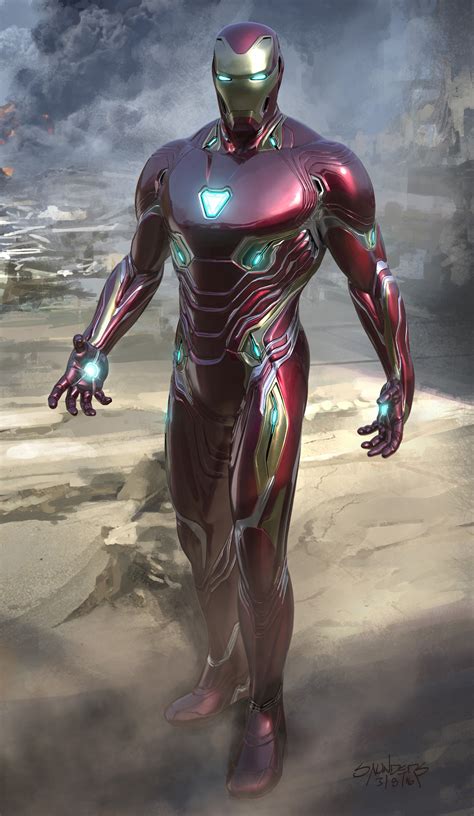 Phil Saunders Avengers Infinity War 2016 Iron Man Mk 50 Final