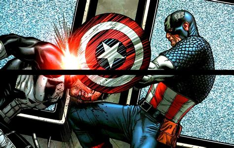 Captain America Vs Punisher By Steve Mcniven Comic Books Art Comic Art
