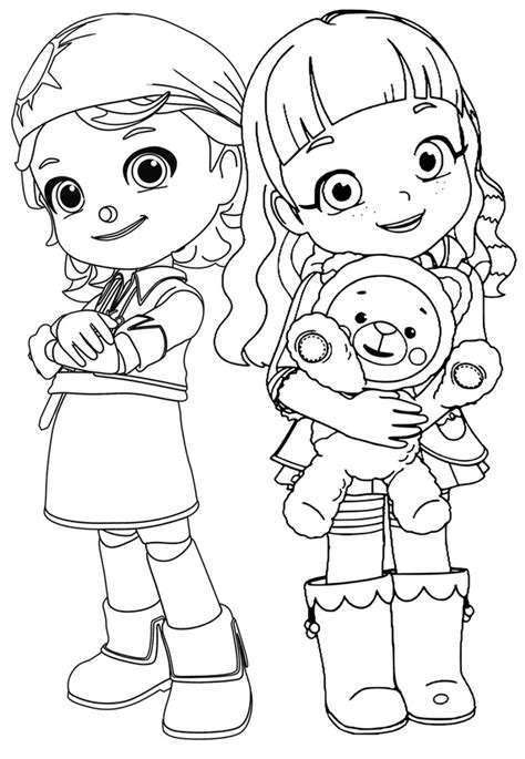 Gina And Ruby Love Beloved Teddy Bear Choco Coloring Page