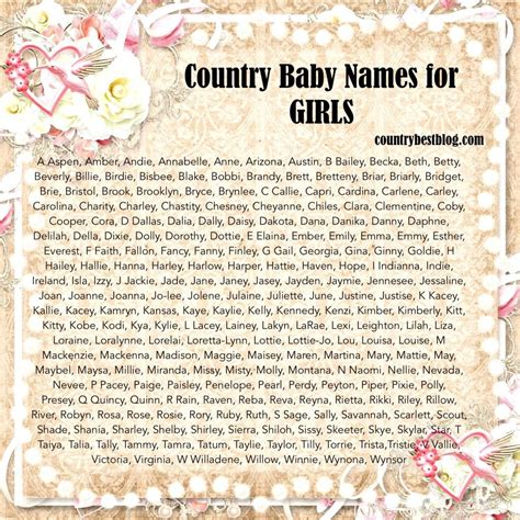Country Baby Names Girls Western Baby Names Cowboy Cowgirl Rustic Baby