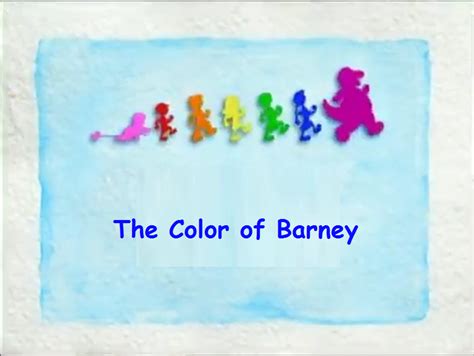 The Color Of Barney Battybarney2014s Version Custom Time Warner