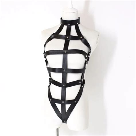 black pu leather bondage body harness sex restraints tool fetish adult games products erotic sex