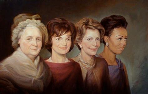 Portait Of First Ladies By Chas Fagan Presidents Wives American
