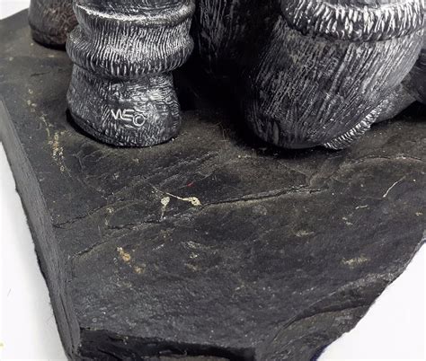 17 Wolf Original Inuit Soapstone Carving