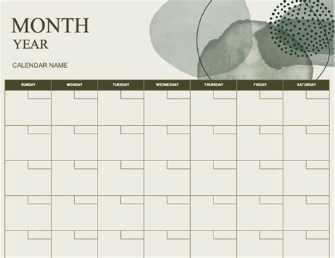 Blank Calendar Template No Dates Example Calendar Printable Blank