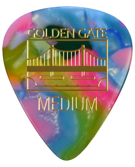 Golden Gate Mp 447 Deluxe Flat Pick Sideman Medium Clown Barf Dozen Saga Music