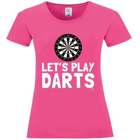 1tee Womens Lets Play Darts Dartboard T Shirt Ebay