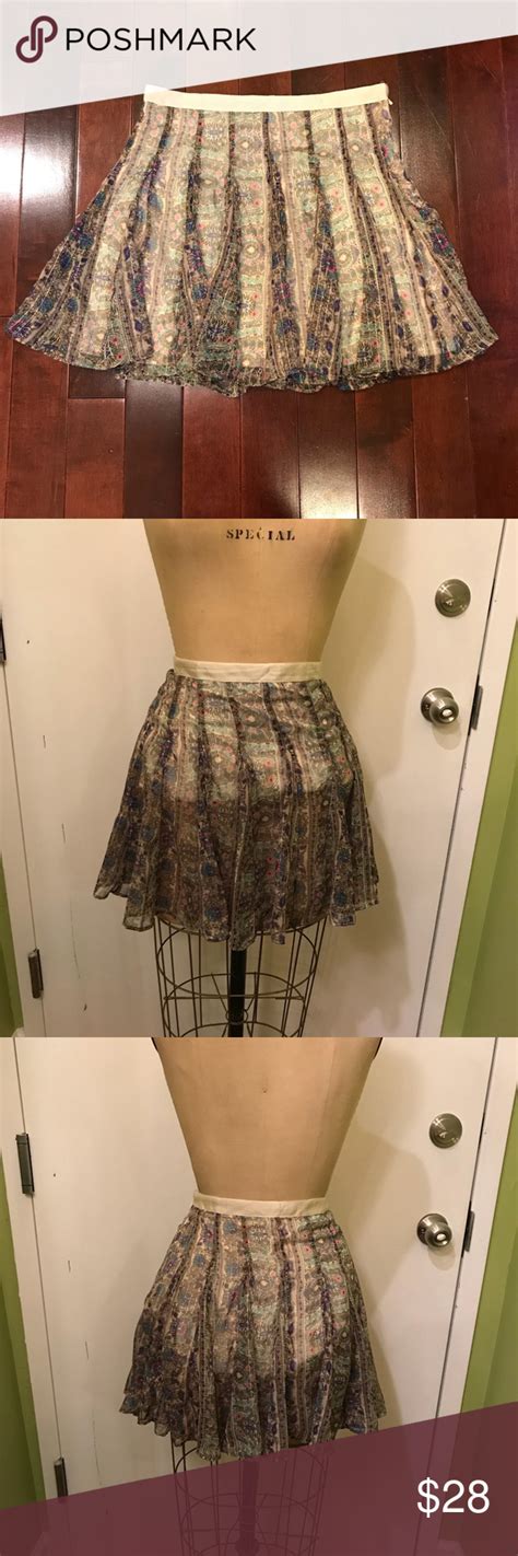 American Eagle Outfitters Paisley Sparkle Skirt Sparkle Skirt