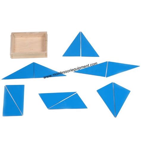 Constructive Blue Triangles Ifit Montessori Montessori Sensorial
