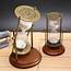 15 Minutes Hourglass Copper & Wooden Base  ClassyWoodencom
