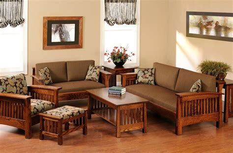 Lake Meade Living Room Set Countryside Amish Furniture Wooden Sofa