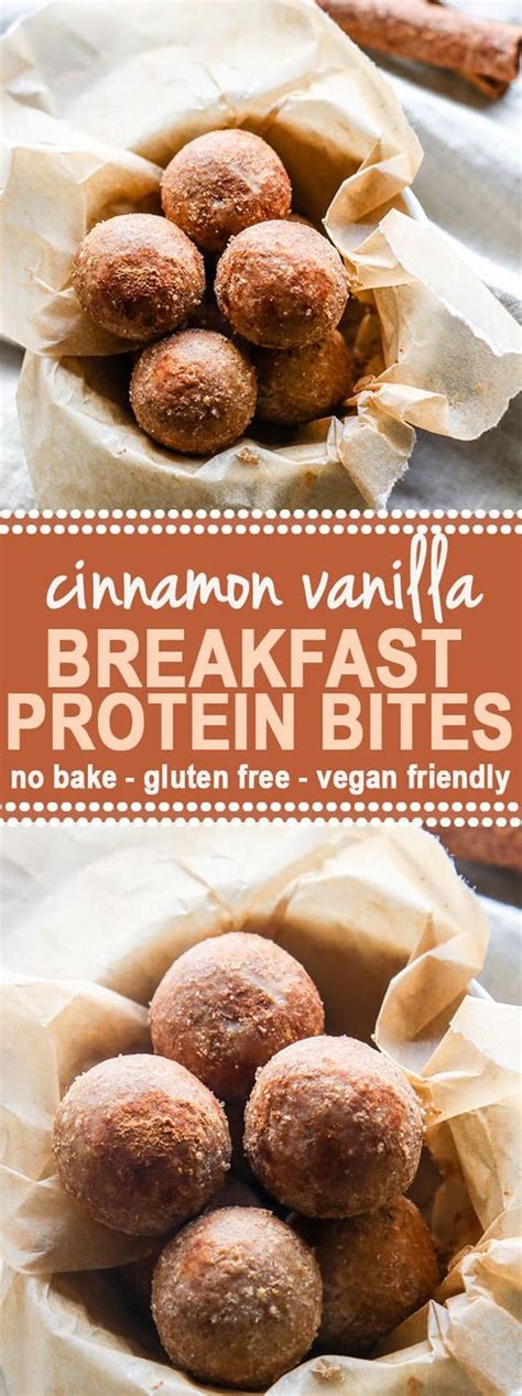 Cinnamon Vanilla Breakfast Protein Bites Recipe Girls Dishes