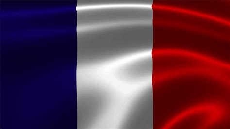 Die französische flagge ist eine vertikale trikolore und zeigt in der mitte das nationale emblem. Flagge Frankreichs - Hintergrundbilder