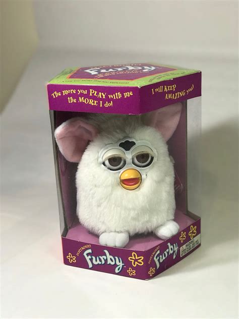 Original Super Rare White Furby First Edition Nrfb In Box Mint