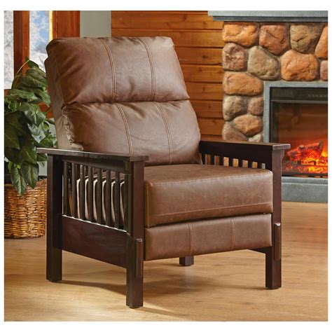 Your spouse has spotted a mission style recliner and the two of you are examining the pros and cons of such an important purchase. CASTLECREEK® Mission-style Recliner - 299493, Living Room ...