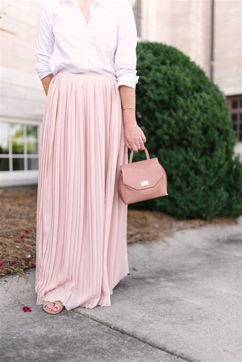 Dainty Jewells Fluttering Fancy Blush Pink Pleated Maxi Skirt How To Style A Maxi Skirt