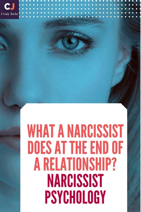 A narcissist will not want you to leave if they haven't stopped abusing you, so they will try and win you over again with their charm and charisma. What a Narcissist does at the end of a relationship ...