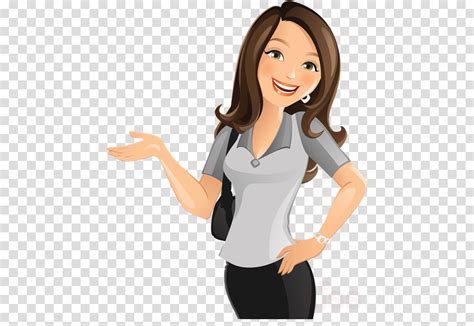 Clipart Lady Standing