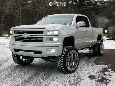 2015 Chevrolet Silverado 1500 With 24x14 76 Fuel Forged Ff09 And 3513