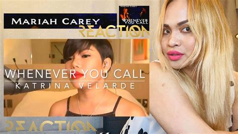 Mariah Carey Whenever You Call Reaction Cover By Katrina Velarde