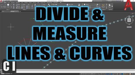 Autocad How To Divide Or Measure In Equal Parts Lines And Curves 2
