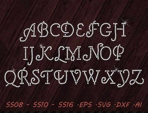Free Rhinestone Font Templates Cfgase