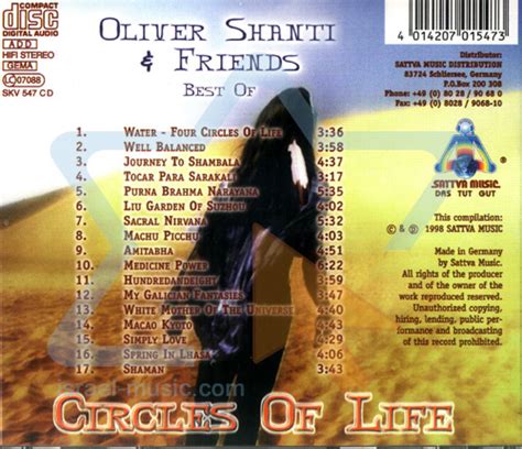 Best Of Oliver Shanti And Friends Circles Of Life By Oliver Shanti