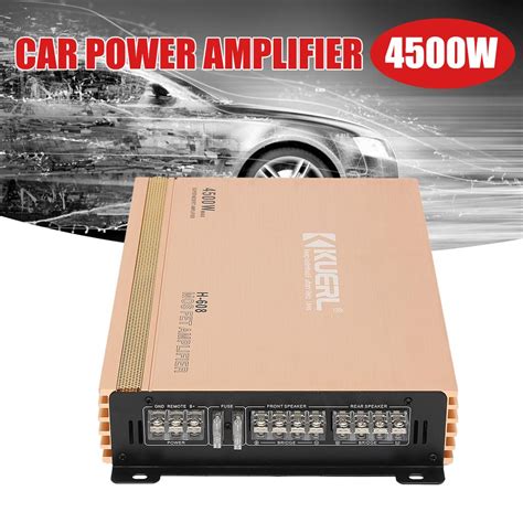 4500w Car Audio Power Stereo Amplifier Amp 4 Channel Super Bass