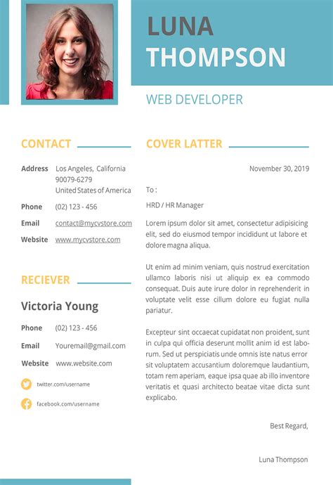 As a cover letter template in word, it's easy to use. Clean Simple Resume Template - Professional Resume ...