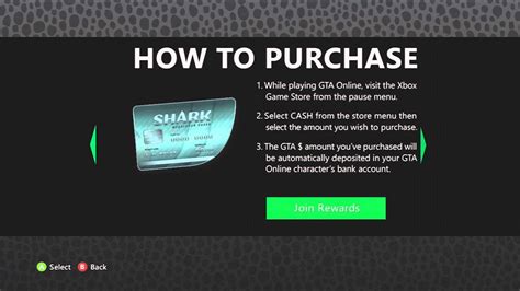 Give your criminal enterprise the boost it needs with the megalodon shark cash card and you'll soon see more. GTA Online: XBox 360 Shark Card Rewards - YouTube