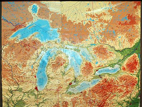 Raised Relief Maps Of Michigan