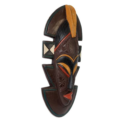 Unicef Market Original African Wood Mask Carved By Hand Kekewa