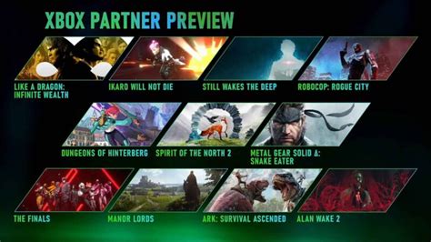 Xbox Partner Preview Everything Shown Deltias Gaming