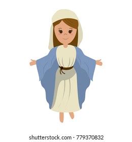 Virgin Mary Cartoon Stock Vector Royalty Free 779370832 Shutterstock