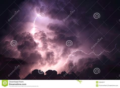 Lightning Storm Cloud Royalty Free Stock Photography