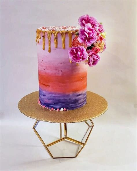 Hand Painted Watercolor Drip Cake Drip Cakes Hand Painted Cake