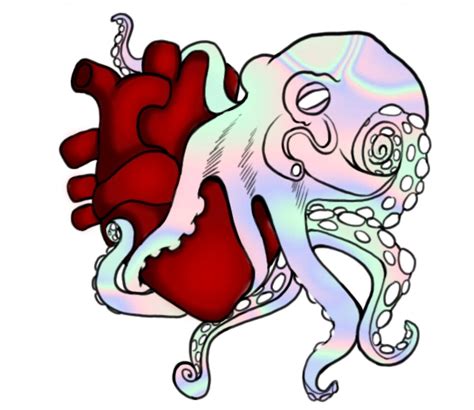 Octopus And Heart By Oranje Style Redbubble