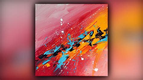 Easy Abstract Acrylic Painting