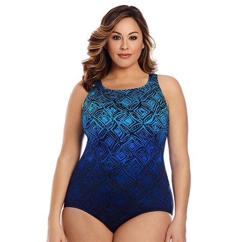 Plus Size Great Lengths D Cup High Neck One Piece Swimsuit One Piece
