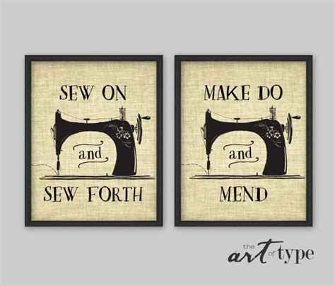 Sewing Quote Printable Sew On And Sew Forth Instant Download Etsy In