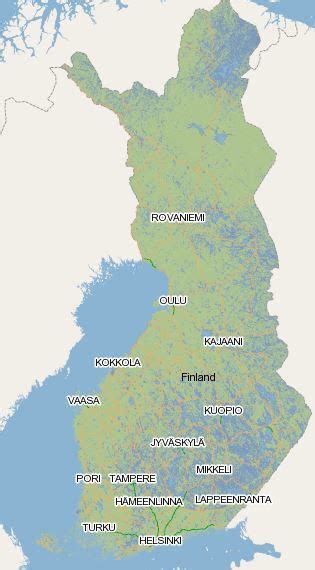 Suomen Kartta Juliste | Kartta
