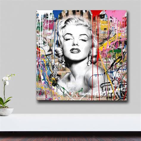 Marilyn Monroe Pop Art Canvas Painting
