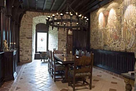 Small Dining Room On Ground Level Medieval Castle De Montbrun
